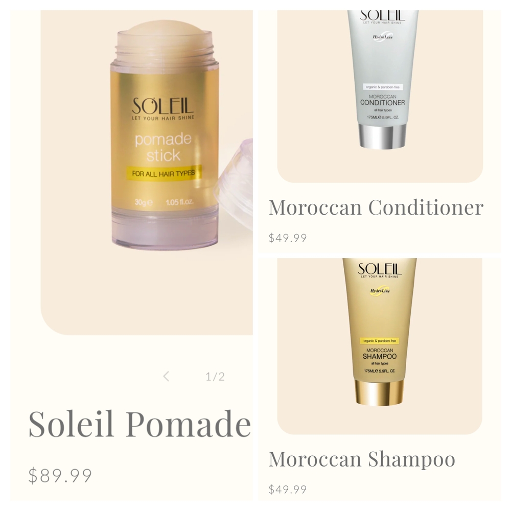 Soleil Moroccan Hair Care 3 Piece Set - Picture 2 of 3